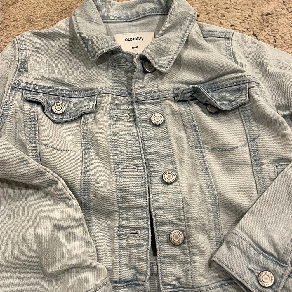 Old Navy Light Wash Denim Jacket in Pale Blue